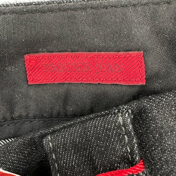 NWT Banana Republic Womens Black Mid Rise Flared Trouser Jean Sz. 31/12L - Picture 7 of 12